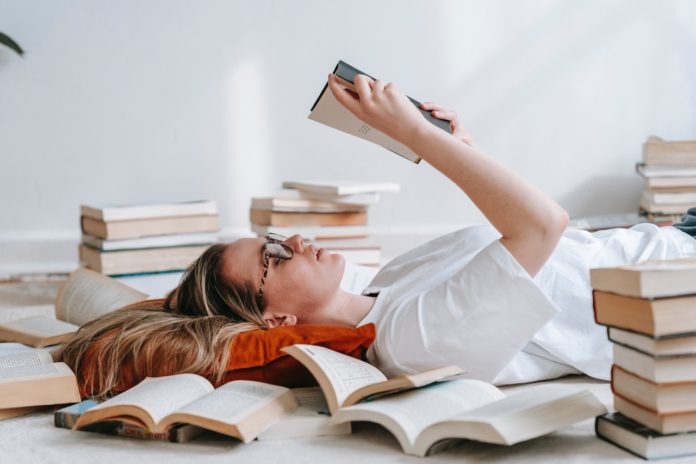 woman reading