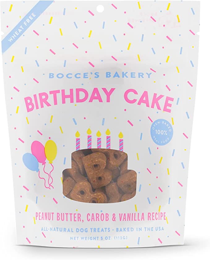 Bocce's Bakery Birthday Cake Dog Biscuits