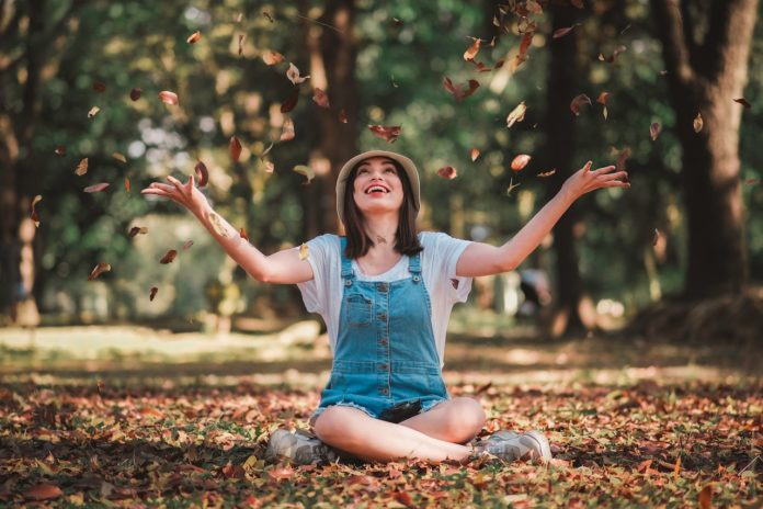 woman happy