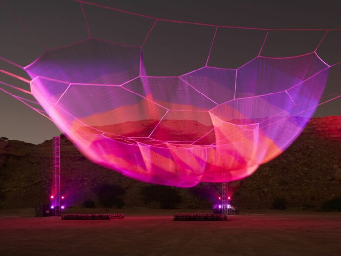 Noor Riyadh 2023, Janet Echelman, Earthtime 1.26