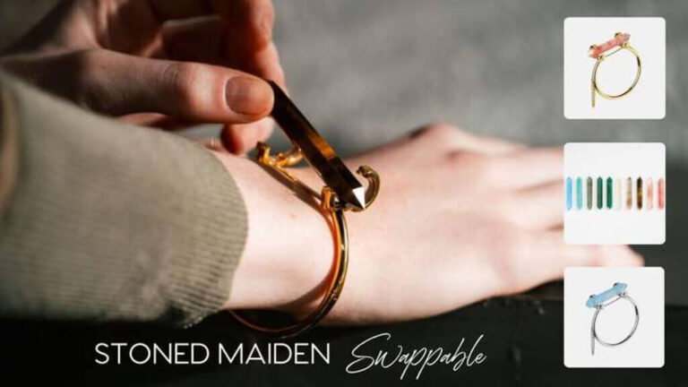 Stoned Crystals launches ‘Stoned Maiden’ on Kickstarter: the world’s first design patented swappable crystal wand bracelet 