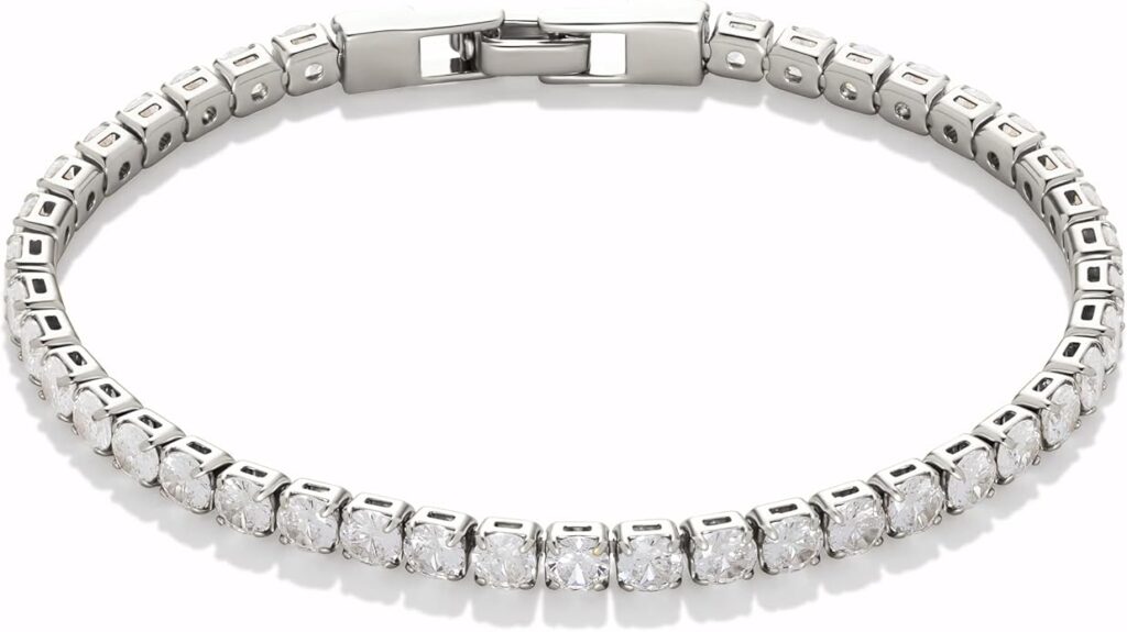 Cubic zirconia tennis bracelet