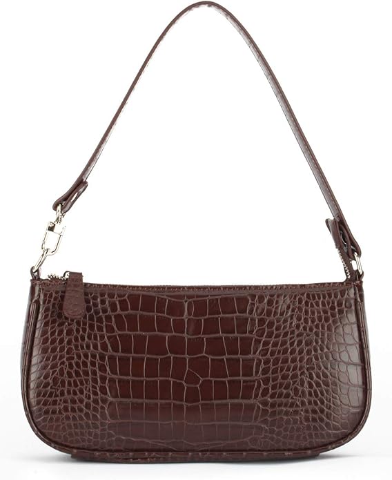 Crocodile Effect Retro Faux Leather Classic Clutch